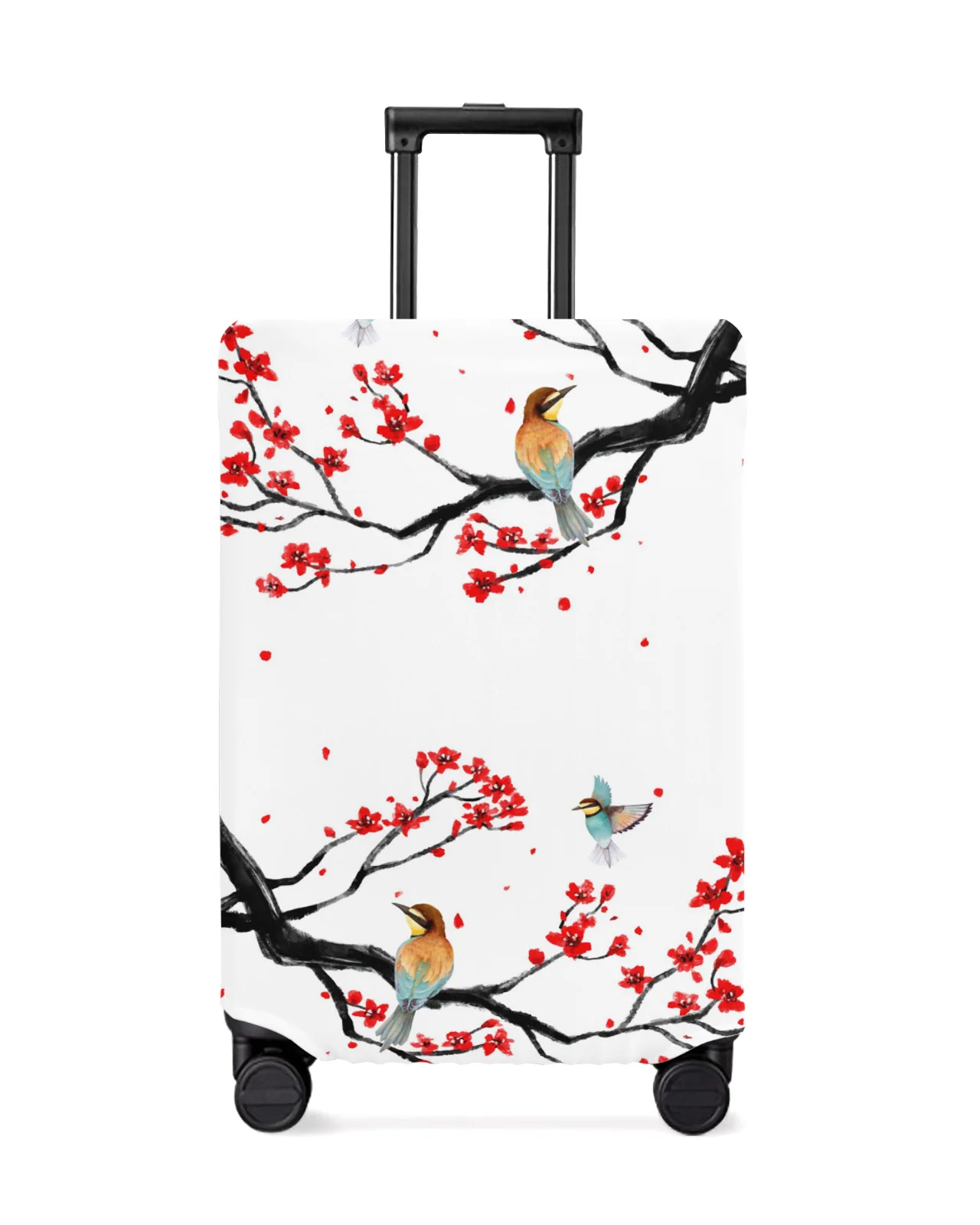 Chinese Style Flower Bird Travel Luggage Protective Cover for Travel Accessories Suitcase Elastic Dust Case Protect Sleeve