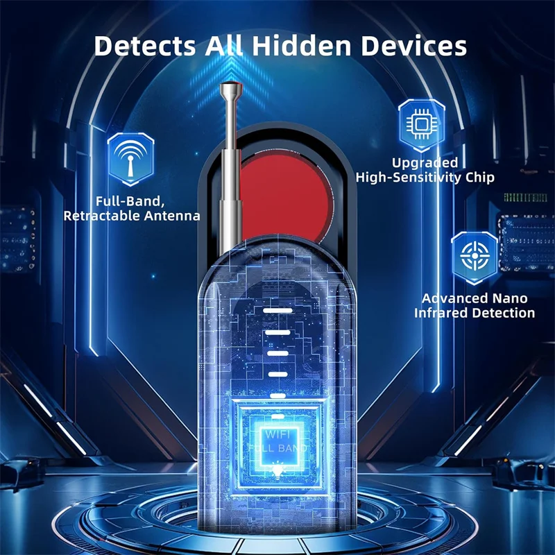 숨겨진 카메라 감지기, 숨겨진 장치, GPS 감지기, 버그 감지기, Rf 무선 신호 스캐너, 호텔 홈 오피스용
