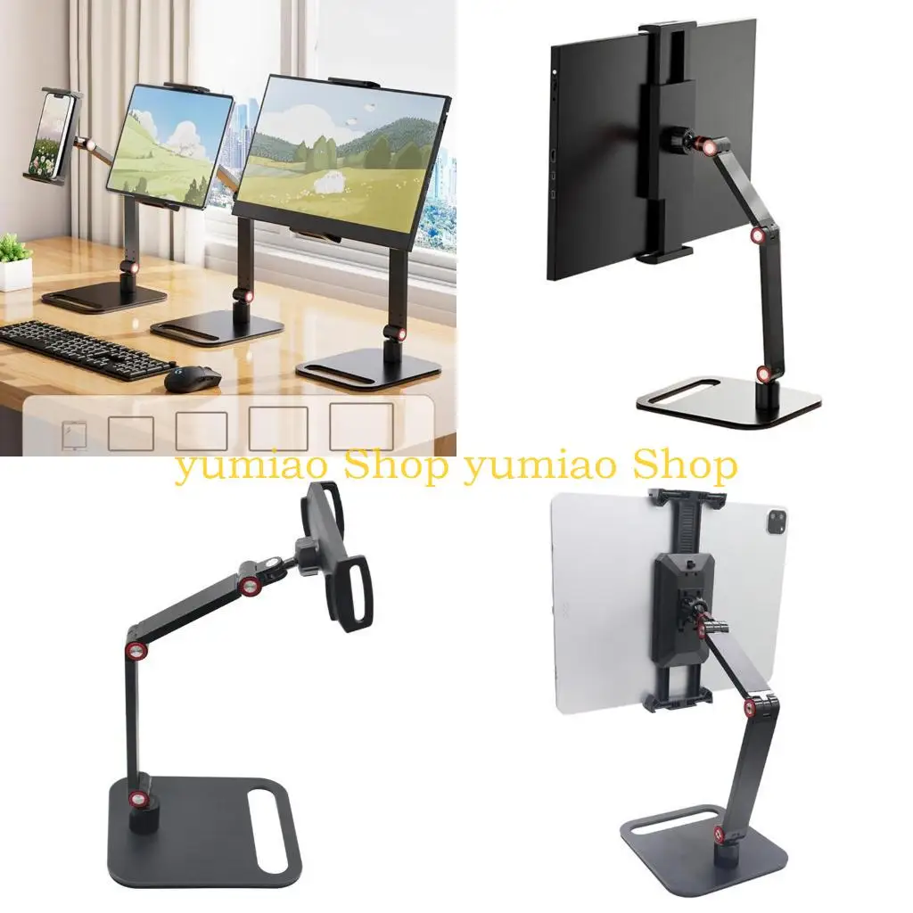 

587B Height Adjustable Desktop Tablets Stand NonSlip Base for Portable Screens