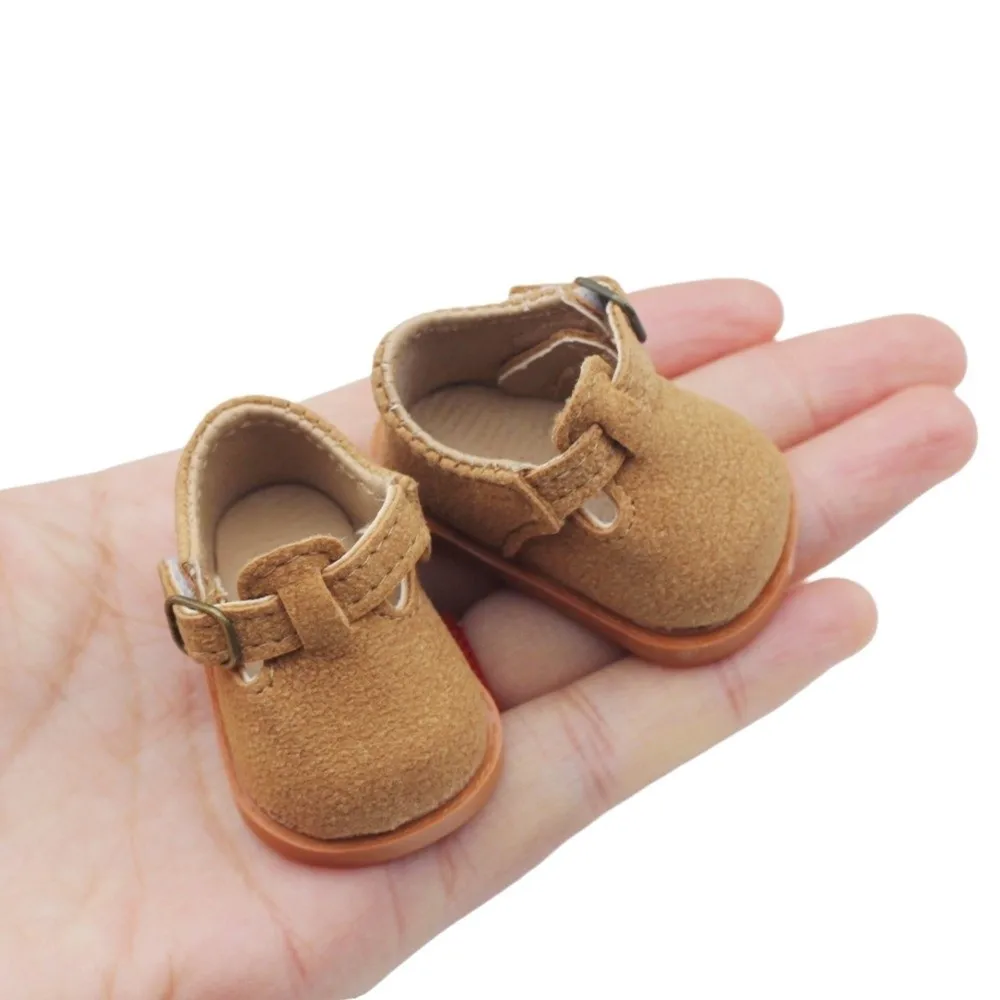 Fashion Lace-Up Leather Footwear Set Strap Buckle Mini Platform Boots Short Boots Mule Boots Accessories Dress Up