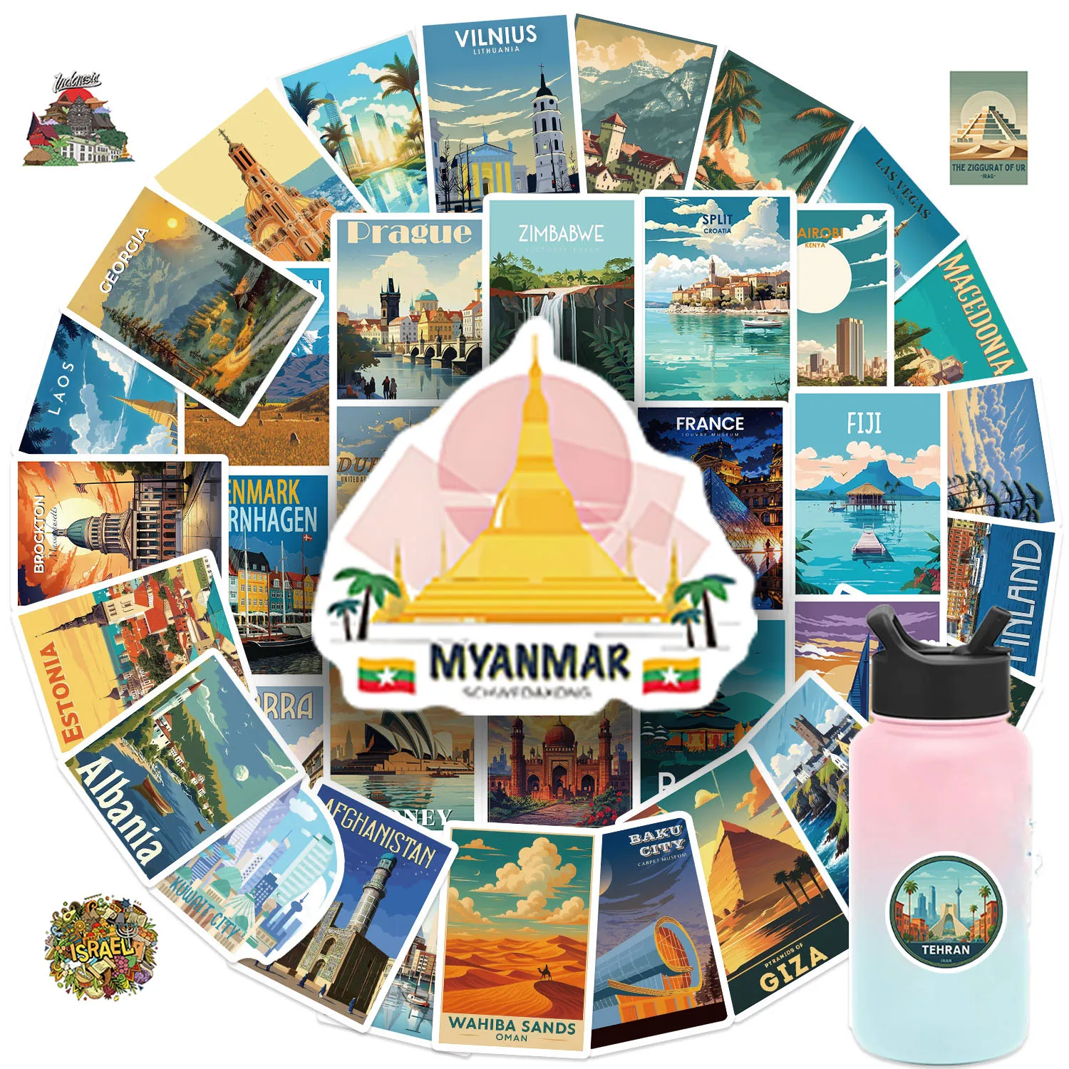 50/100Pcs Famous Wo… - image