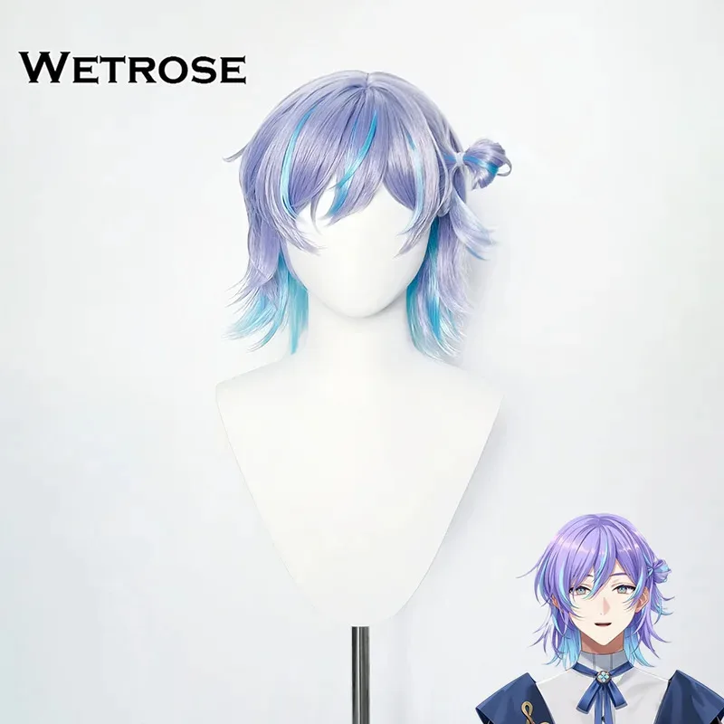 [Wetrose] Auf Lager Hoshirube Sho Cosplay Perücke Haar Vtuber Halloween Weihnachten