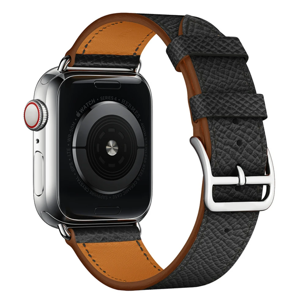 Leather Strap For Apple Watch Band 44mm 40mm 45mm 41mm 42mm 38mm 49mm Bracelet Wristband iWatch Series Ultra 8 7 6 5 4 3 SE Band
