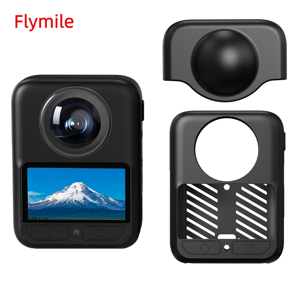 

Flymile Silicone Case for DJI OSMO 360 Camera Body Cover With Lens Cap Silicone Rubber Protector Accssories