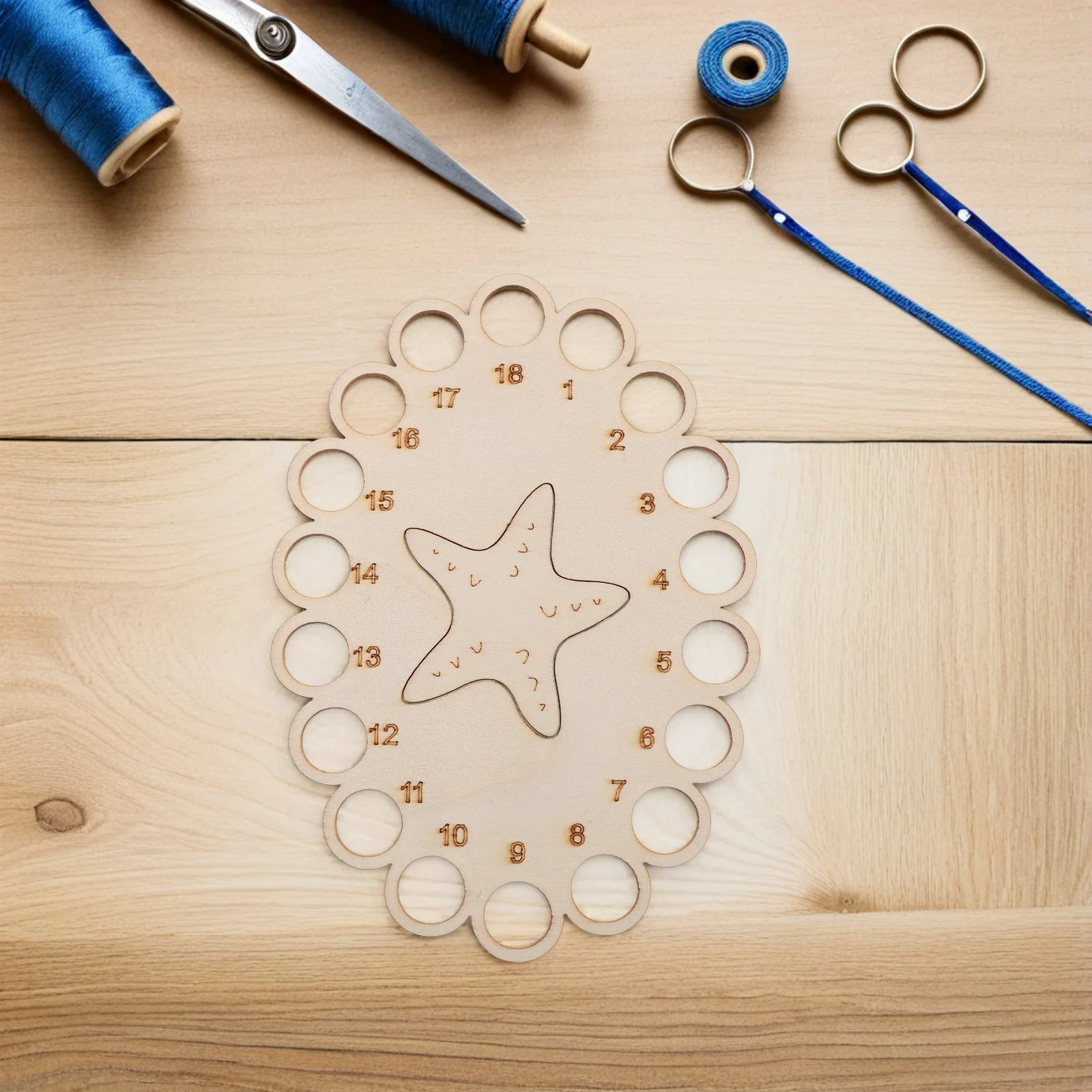 

5pcs Embroidery Splitter Wood Organizer Floss Storage Cross Stitch Supplies Sewing Tools Portable Holder for Craft Station