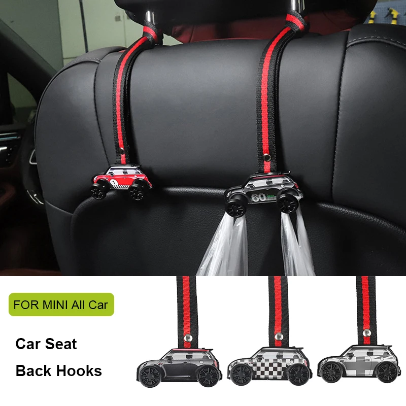 Gancho trasero para asiento de coche, suministros de decoración Interior para Mini J01 EV J05 Aceman U25 Countryman F65 F66 F67 Cooper S E SE