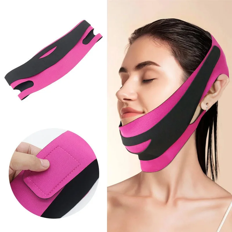 1Pcs Elastyczny bandaż wyszczuplający do twarzy V Line Face Shaper Women Chin Cheek Lift Up Belt Facial Massage Strap Face Skin Care Tool