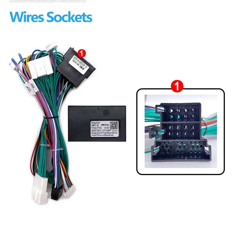 android Car radio Canbus Box For Renault clio 3 2011 16pin stereo Wiring Harness Plug Power Cable adapter