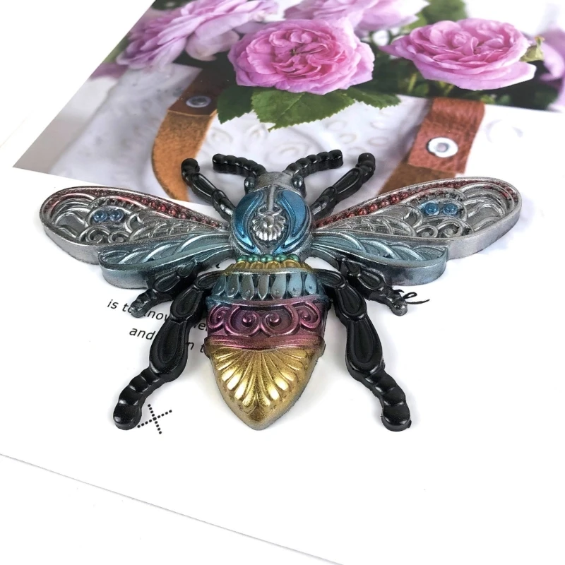 Large Bees shape Resin Epoxy Transparente Molds Silicon Wall Decor Room Hanging Ornaments Jewelry Making Supplies