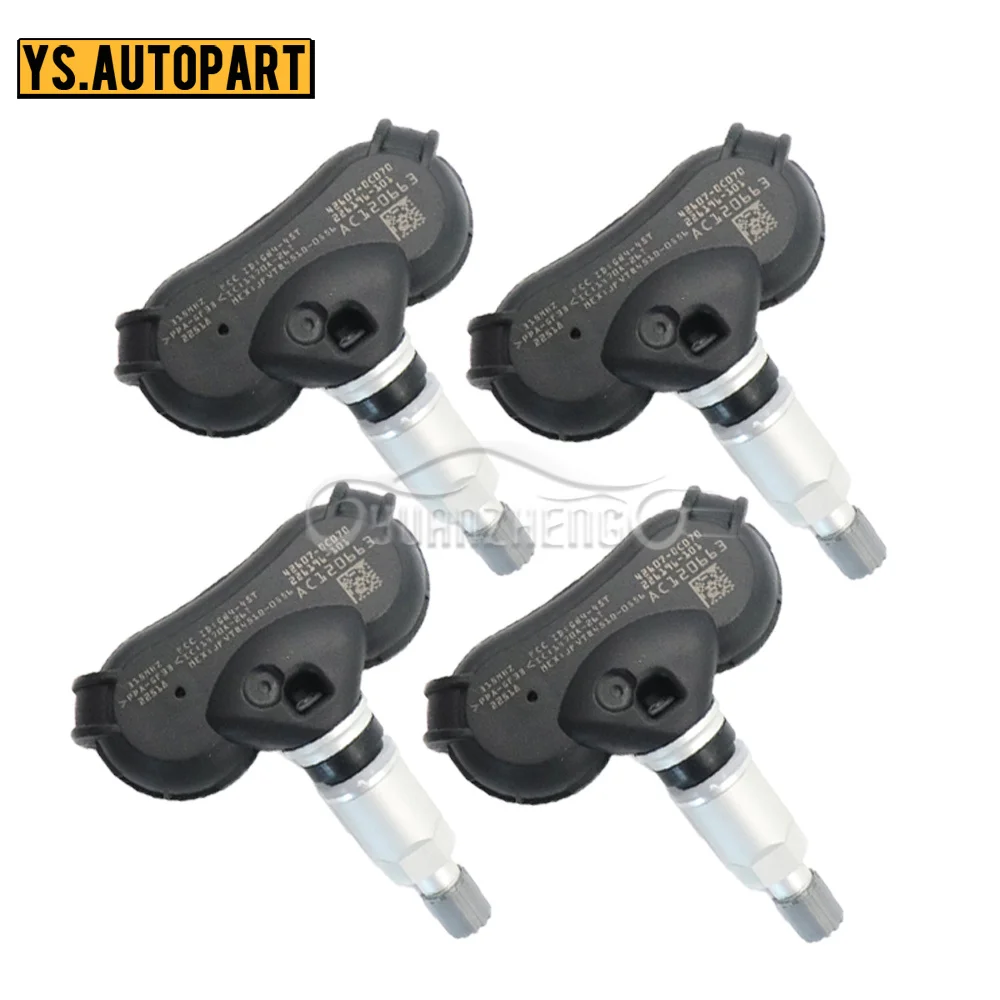 1/4pcs 42607-0C070 Fit For Toyota Sequoia Tundra Car TPMS Tire Pressure Monitor Sensor 315MHZ 426070C070 42607-0C050 42607-08010