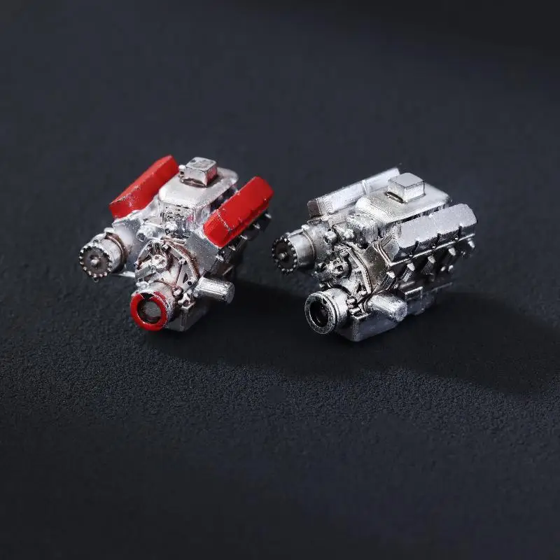 1:64 Miniature Simulated Engine Micro Garage Scene Model Sand Table Ornament Model Collection Gifts