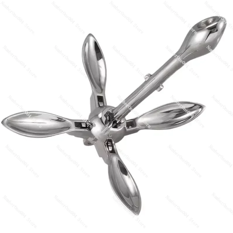 316-stainless-steel-folding-anchor-–-rubber-coated-kayak-marine-assault-boat-anchor-zinc-plated