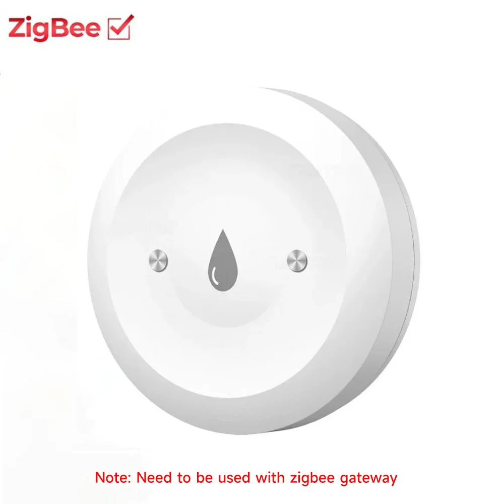 Tuya ZigBee Smart Waterleksensor Overstromingsleksensor Alarm APP Remote Monitoring Overstromingsoverloop voor keukenbadkamer - afbeelding 1
