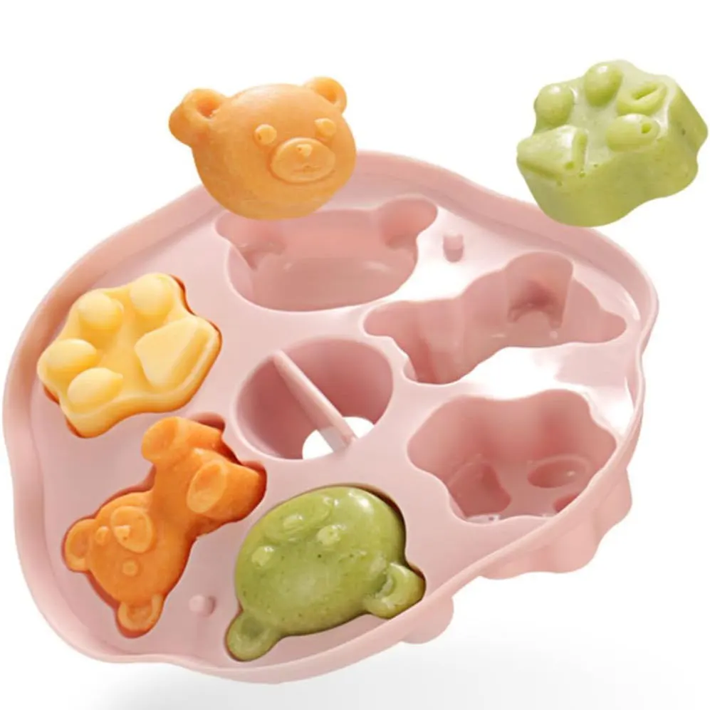 Kuchen-Backwerkzeug, neu, Babynahrung, dampfende Kuchenform, hochtemperaturbeständig, Katzenklaue, Reiskuchen, Baby-Silikon dampfend