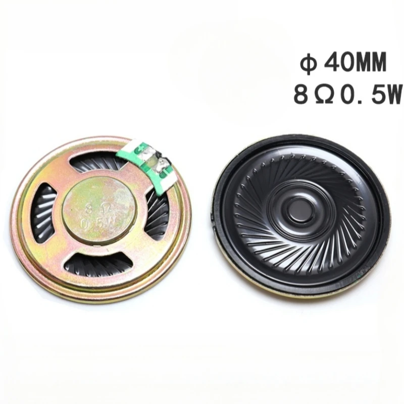 SOTAMIA 2Pcs 36mm/40mm Mini Speakers 8 Ohm 0.5W Ultra-thin Buzzer Horn Iron Shell Loudspeaker Toy Doorbell Walkie-talkie Speaker