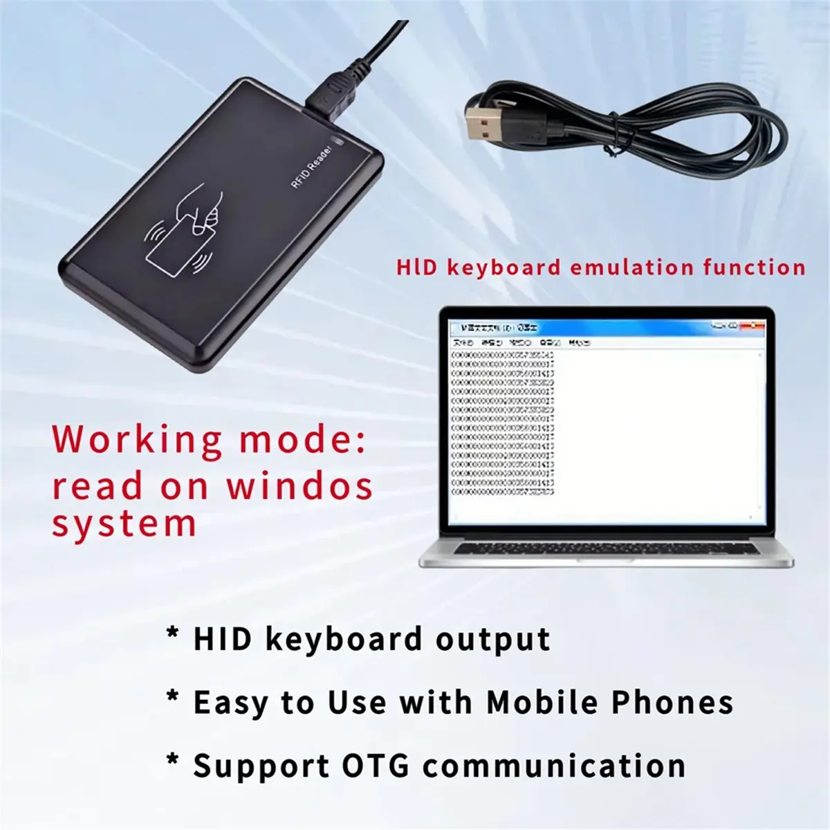 

Новый электронный RFID-считыватель/записыватель 915 МГц, USB-сканер Plug & Play, портативный сканер RFID для инвентаризации с большим радиусом действия, ручной UHF-сканер меток