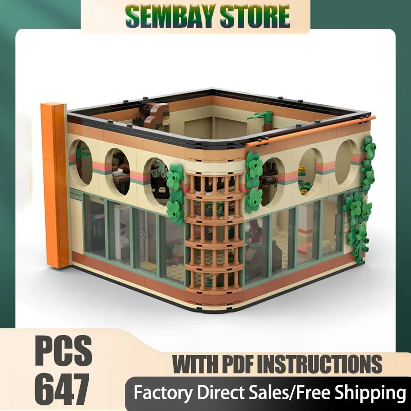 

Modular City Building Moc Building Bricks Modular Halo Halo Tower-Wildlife Technology Blocks Christmas DIY Toy Construction Gift