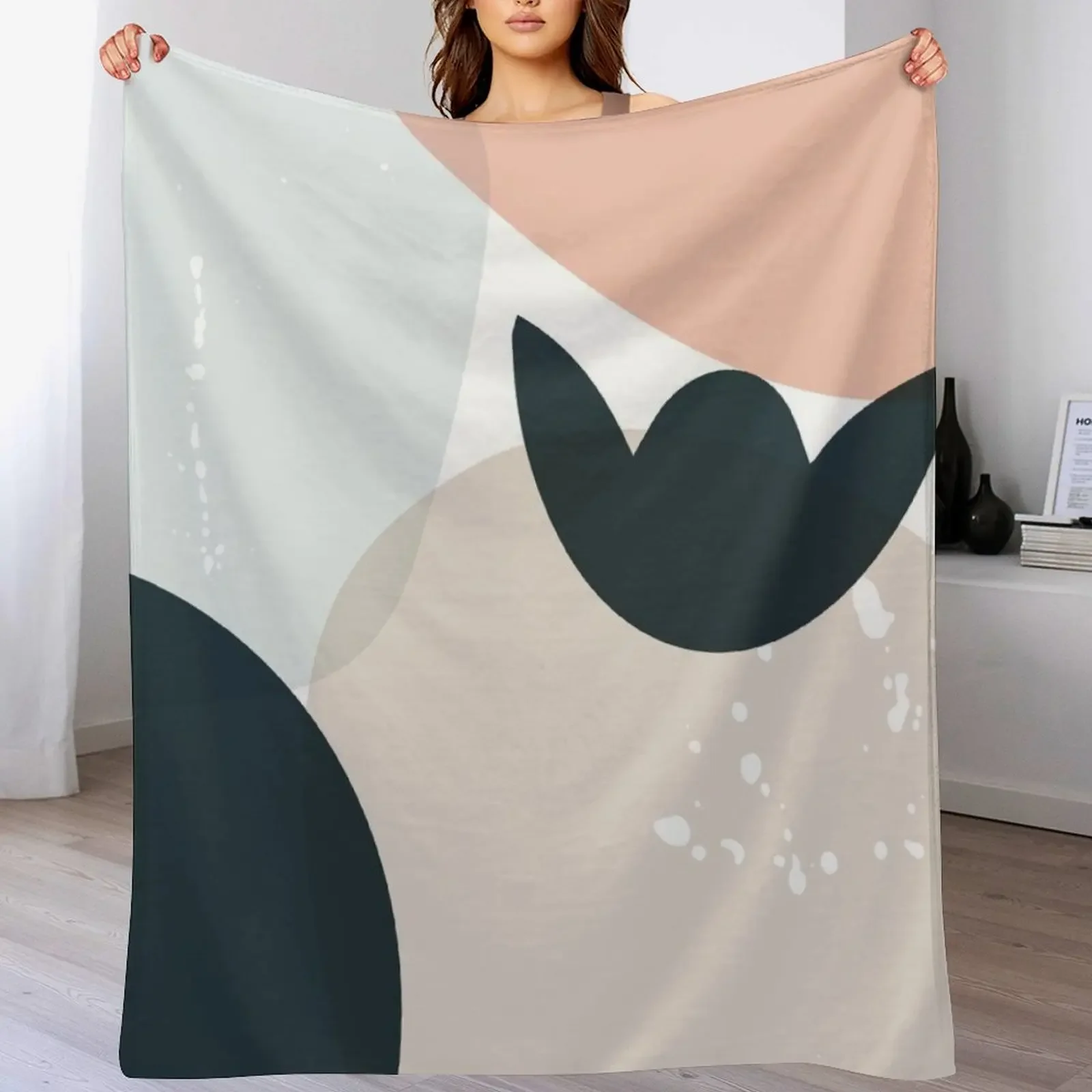 

Abstract Minimalist No 2 Throw Blanket Cute Soft Big Moving warm winter Blankets