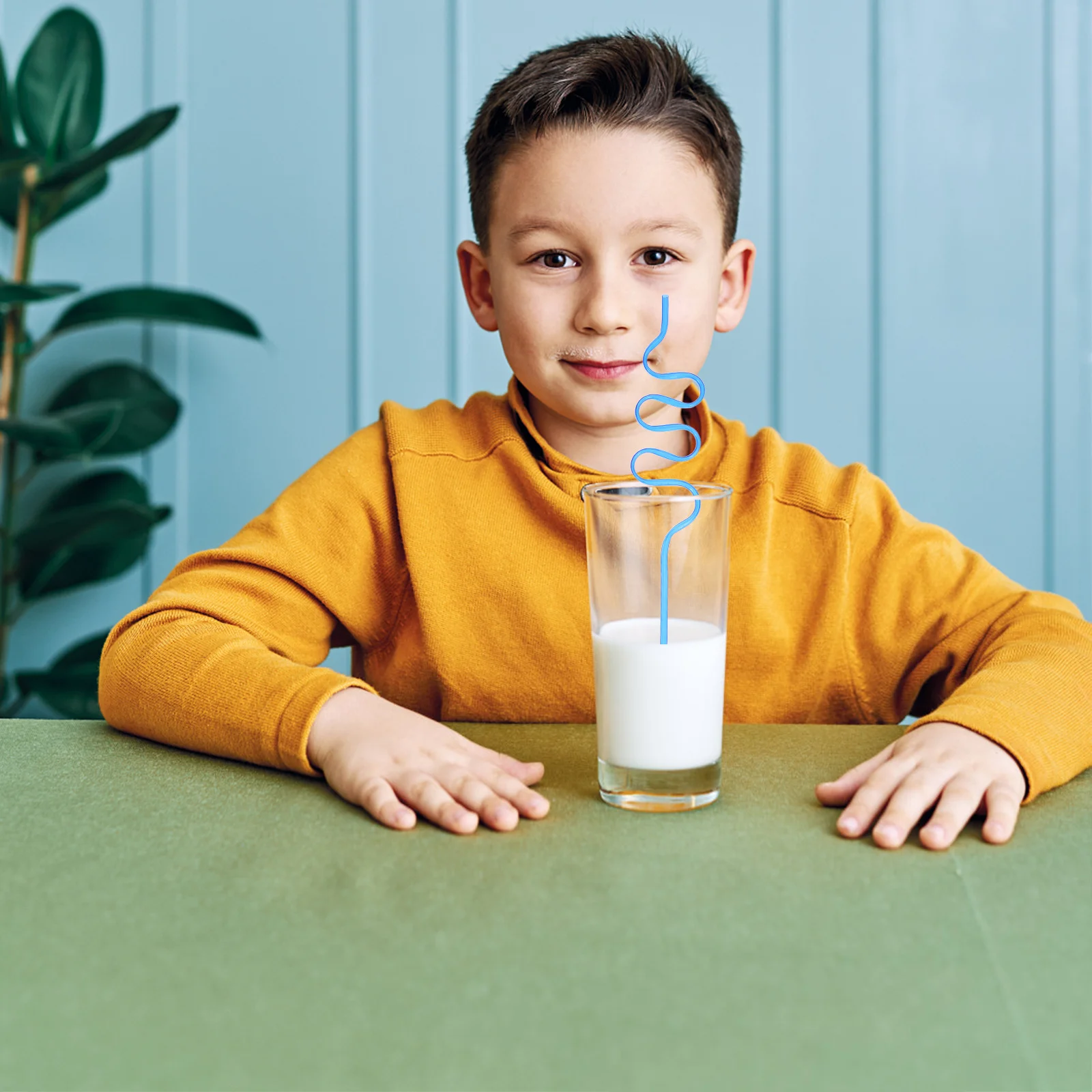 

20Pcs Flexible Curved Plastic Straws Reusable Bendable Drinking Straws for Party Smoothie Juice Drinks Plastic Straw