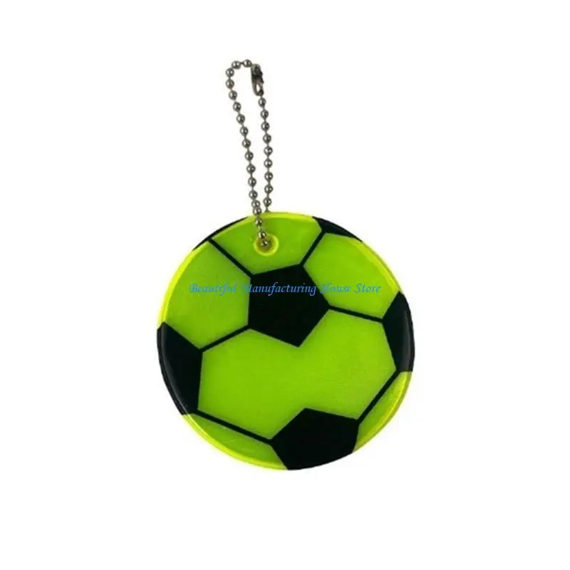 

E56A Set of 12 Unique Soccer Keychain Reflective Key Jewelry Stylish Backpack Pendant