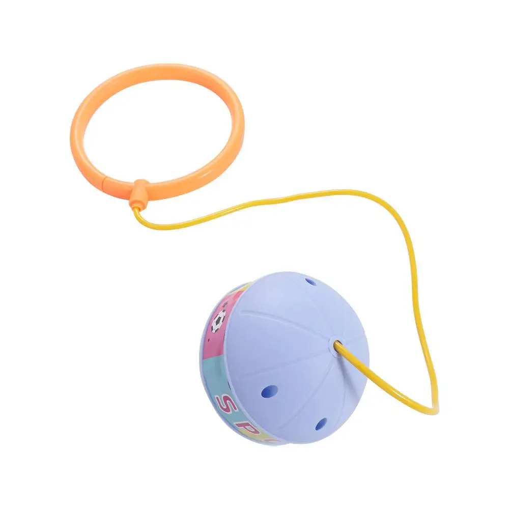 

Мяч с обручем для ног, светящийся мяч для прыжков ног на шнурке, спортивный тренировочный мяч для реакции, скакалки, спортивный рост