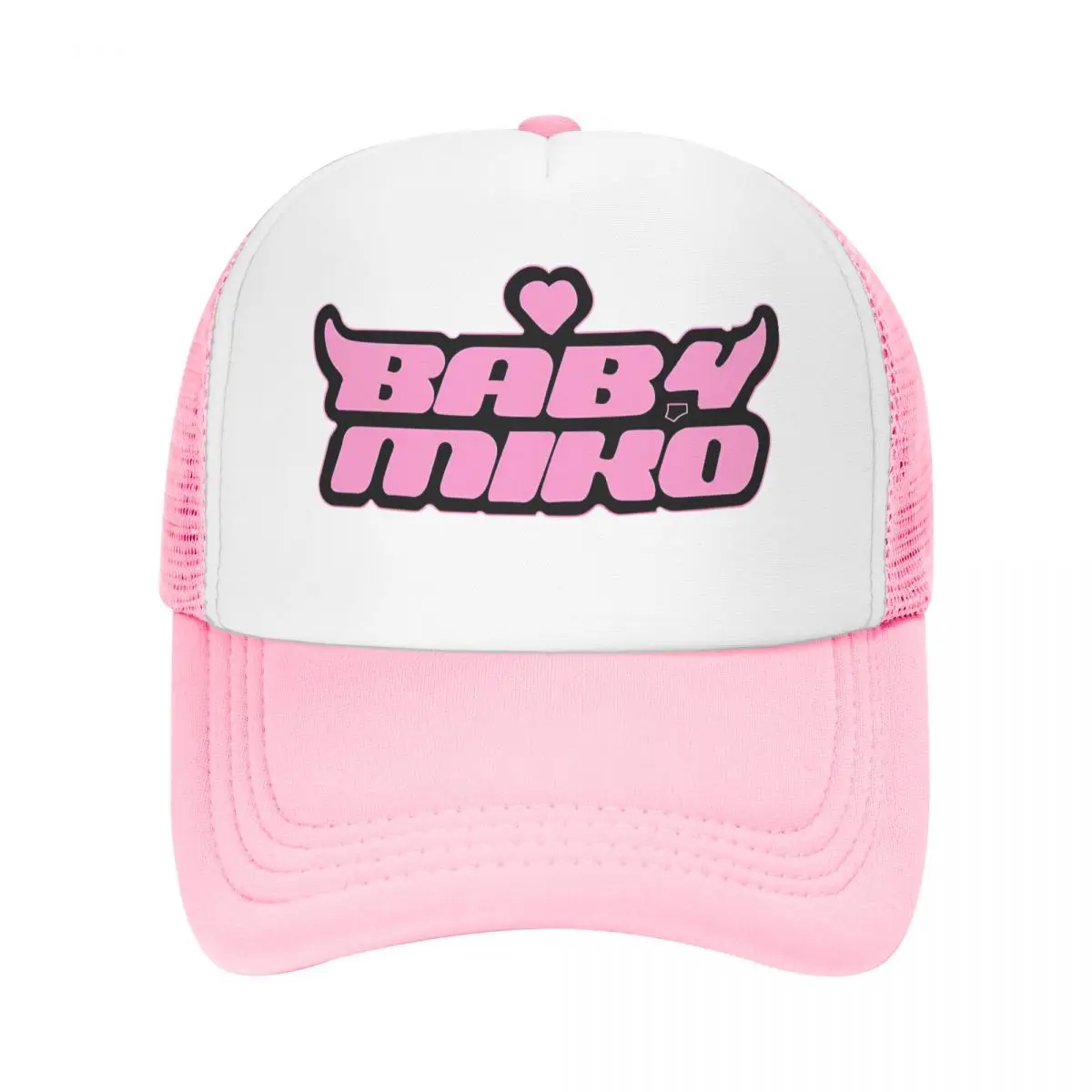 Baby Miko Young Miko Trucker Hat Unisex Hip-Hop Mesh Baseball Caps Adjustable Sports Cap