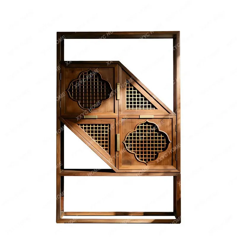 

Bogu frame solid wood decorative cabinet creative locker