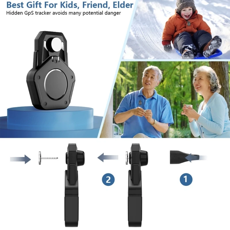 Capa protetora, capas à prova choque, resistente à água, luva do dispositivo localizador seguro