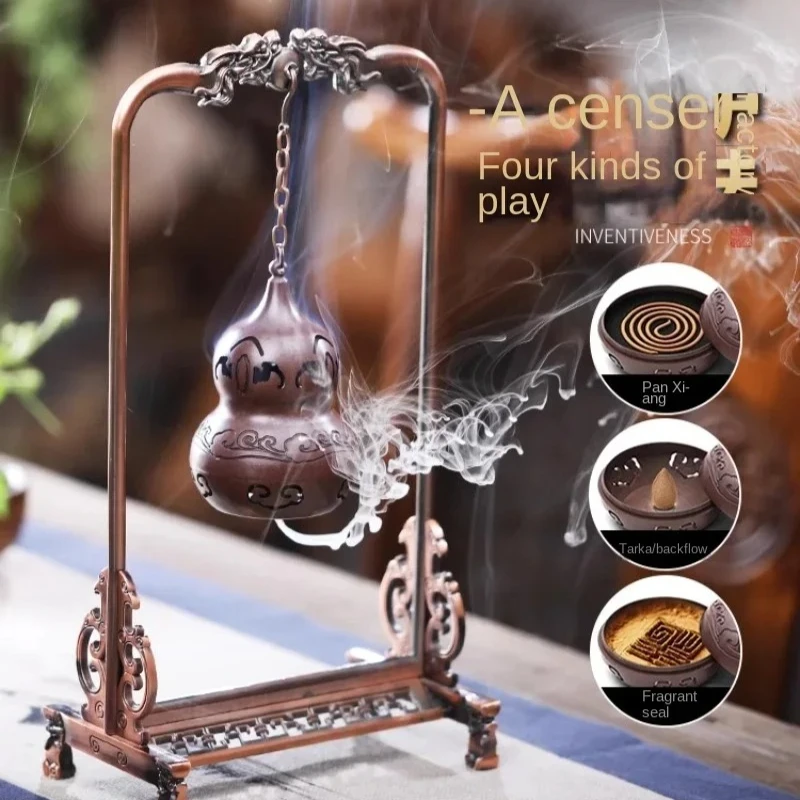 

pure copper backflow incense burner creative ornament