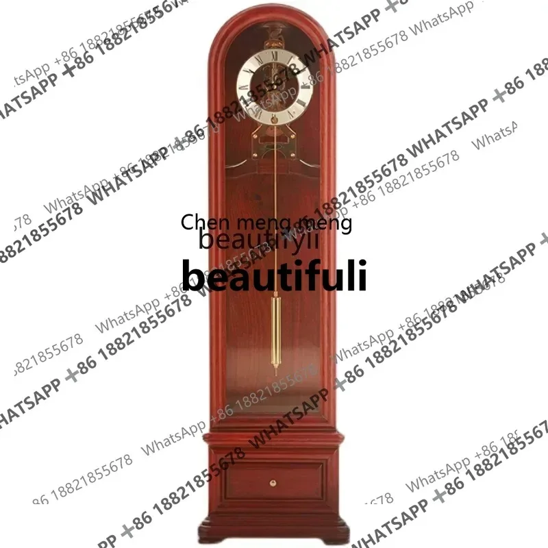 

A R Напольные часы Гостиная Домашний настольный часы Большой настольный креативный старомодный заводной маятниковый часы орнамент R