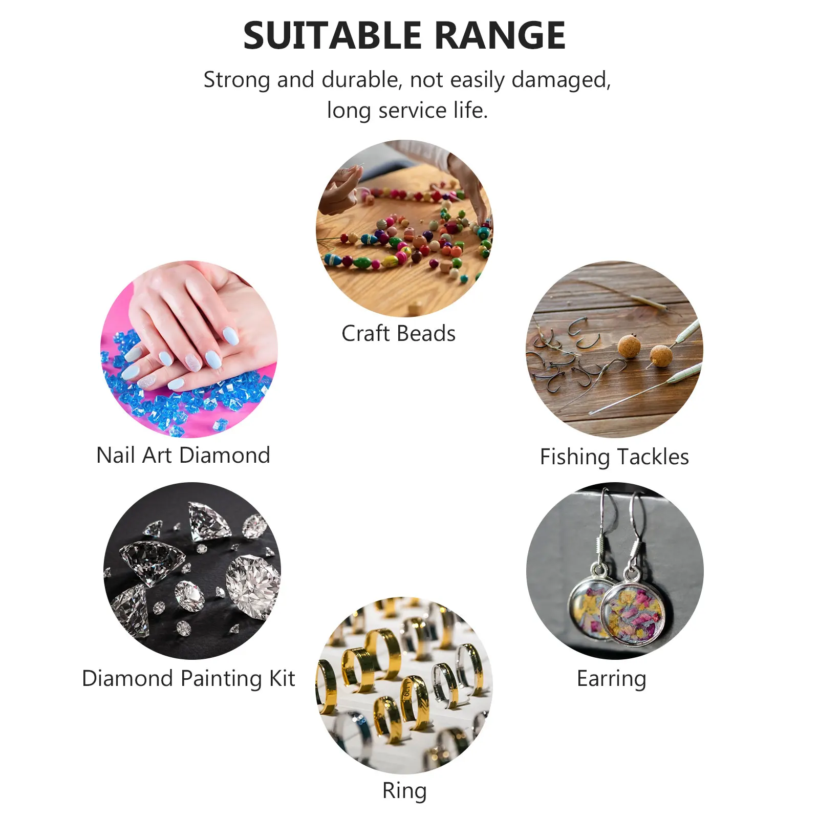 

24 Grids Transparent Storage Box Nail Art Organizer Fake Nail Holder Pp Material Durable Classified Sundries Container For Beads