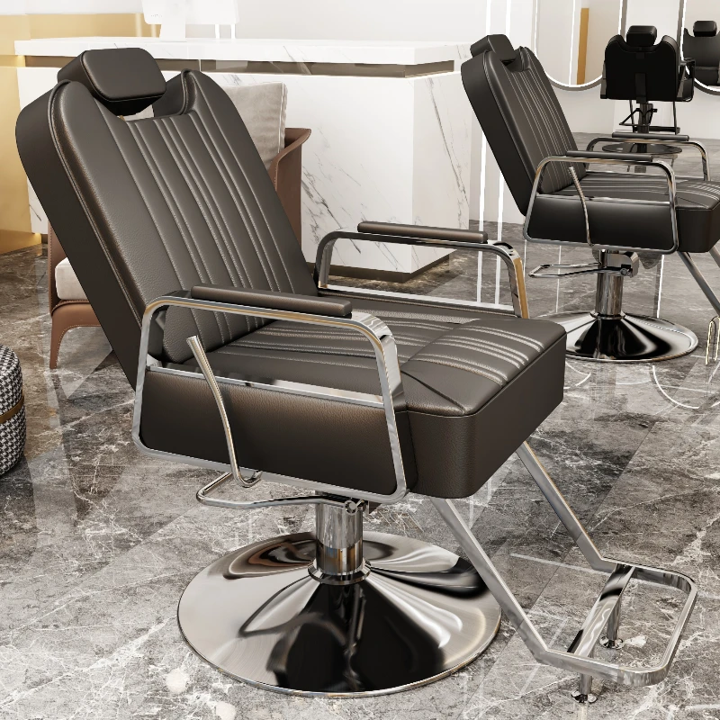 

New Hair Can Put Down The Chair Dedicated To The Hair Salon Barber Shop Chair Rotation Light Luxury Fashion Cutting Chair Chairs