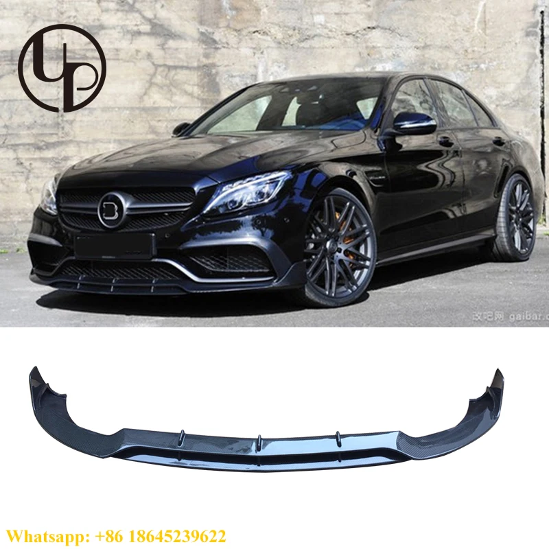 

STLF2014 Year C-CLASS W205 C63 C63S B Style Carbon Fiber Front Lip for W205 C63 Front Bumpers Lips