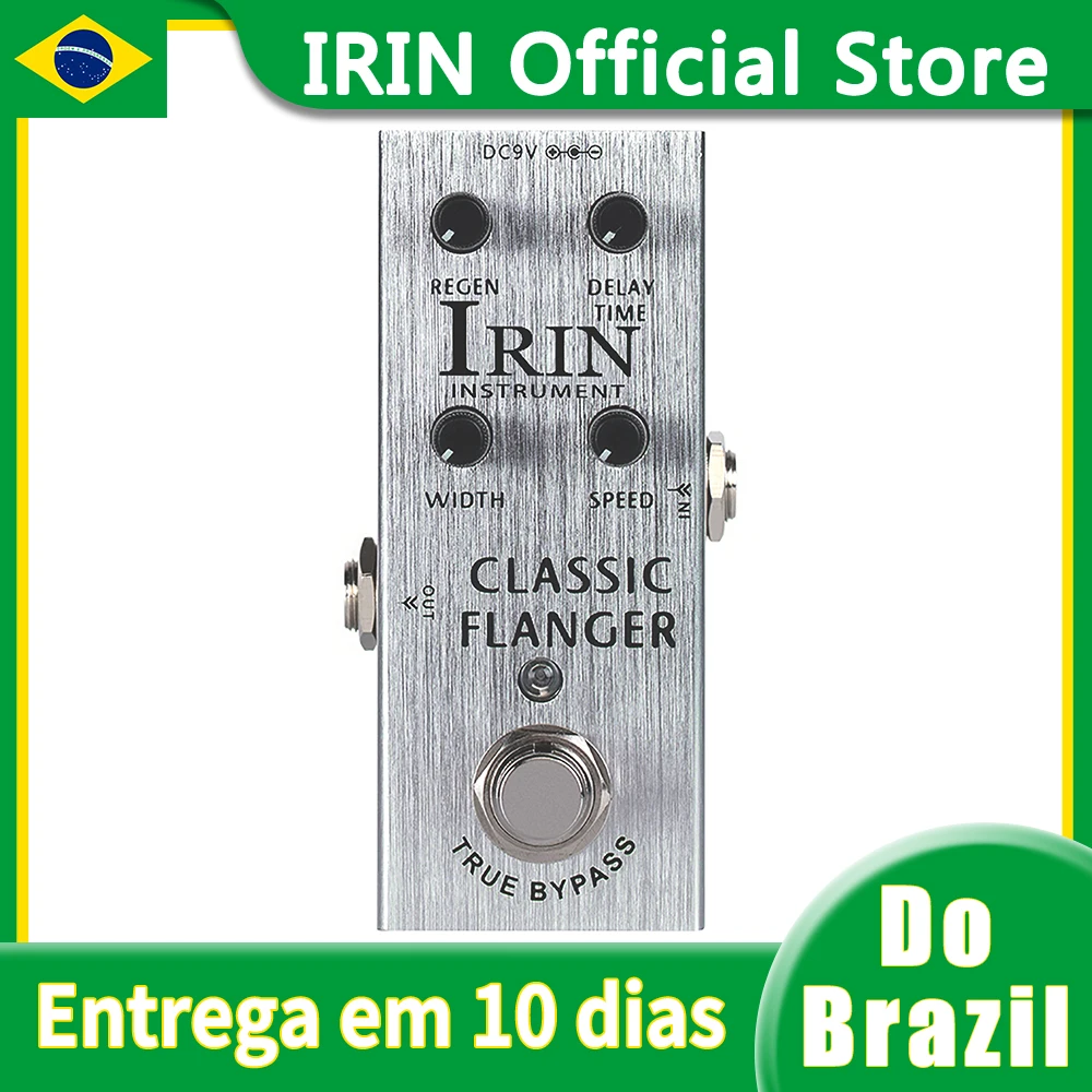 

IRIN Classic Flanger Effects Electric Guitar Pedal AN-13 Pedal Rapid Tremulous Vibrato Sounds Effect True Bypass Guitar Parts