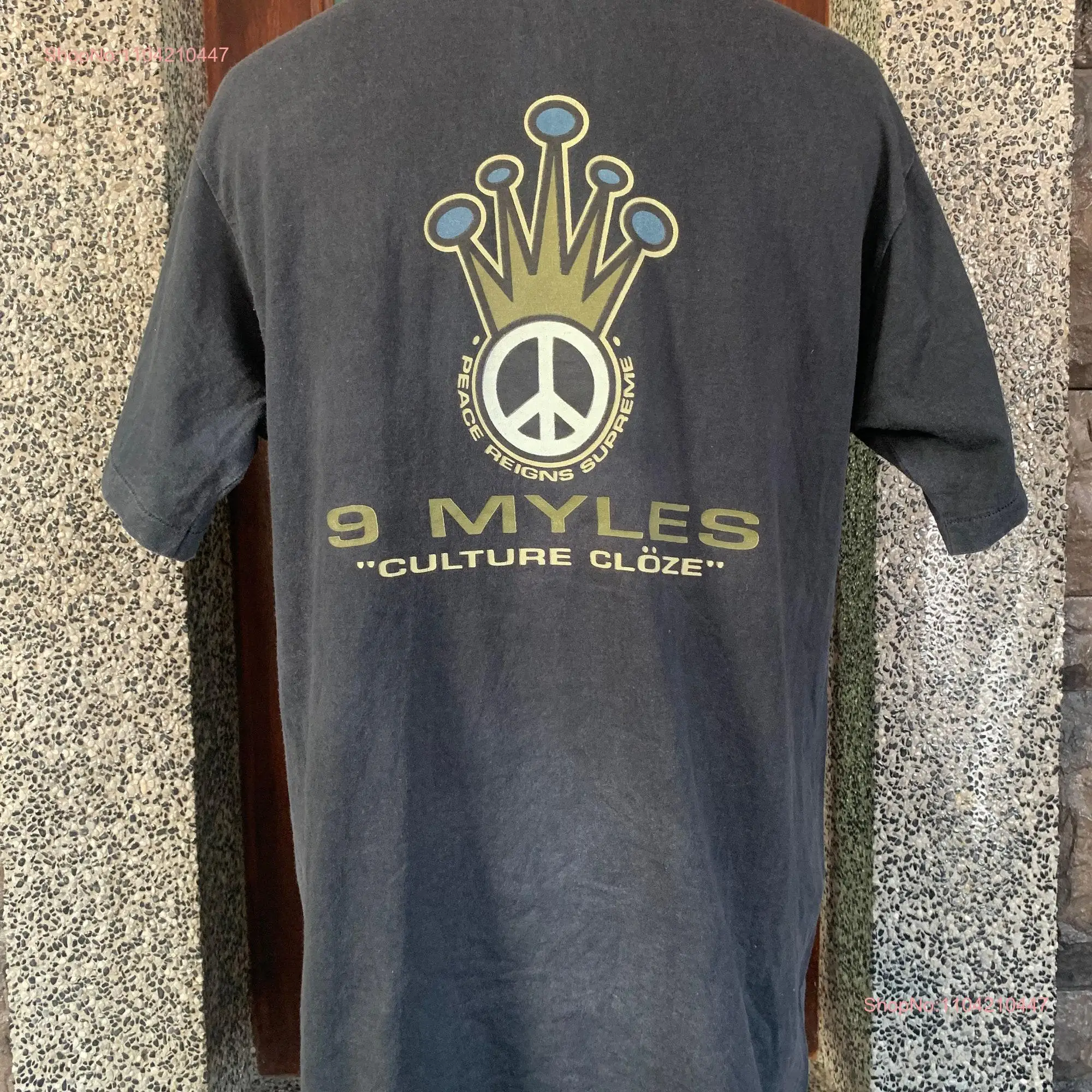 Vintage 90s 9 Myles Streetwear Brand T shirt long or short sleeves