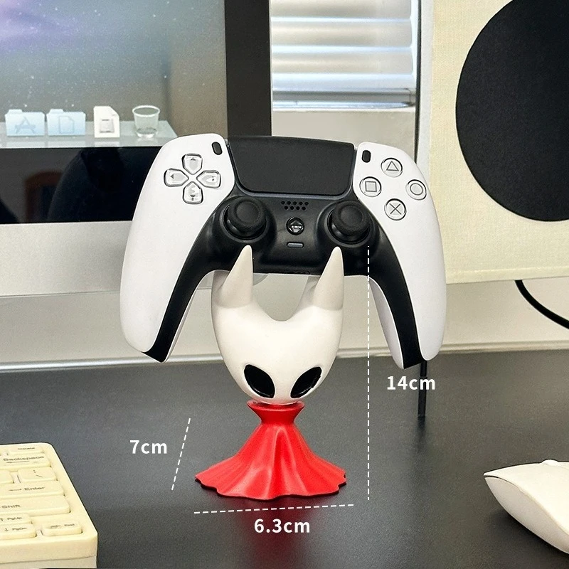 حامل وحدة تحكم ألعاب هولو نايت هورنت متوافق مع PS5/PS4 Switch Xbox قاعدة عامة حامل هاتف المحمول ديكور مكتب هدية للأولاد #6