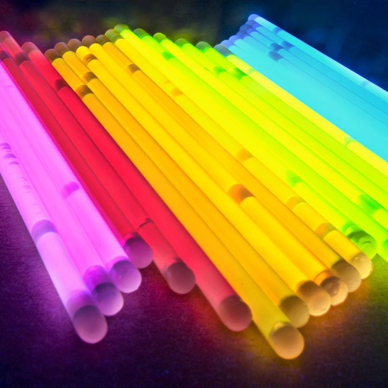 20/50/100pcs Glow Sticks Fluorescence Party Glow Necklaces Bracelets For Neon Birthday Party Halloween Wedding Supplies