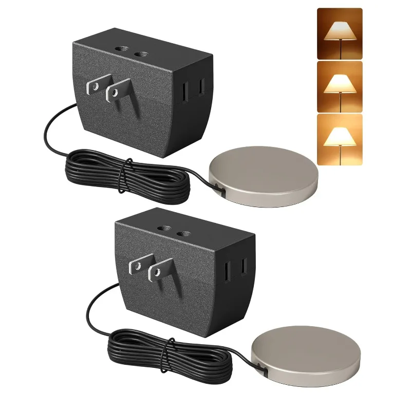 

DEWENWILS 2 Pack Touch Dimmer Switch, Touch Pad Control with 3 Levels of Dimming, Dimmable LED/CFL Lights, and Incandescent Bulb