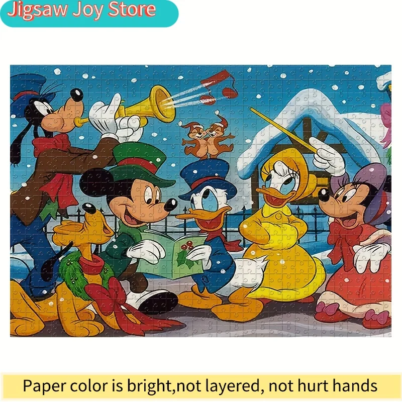 

Пазл на 1000 деталей, Мультяшные животные: Дональд Дак, Гуфи и Плуто, Настенный пазл, Подарок для взрослых, Семейная интерактивная игра