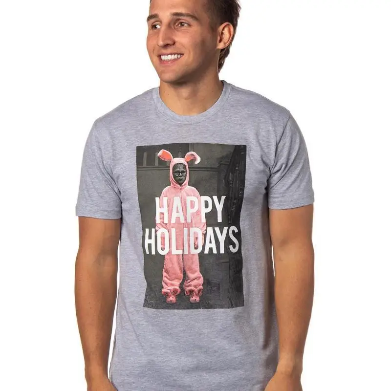 A Christmas Story Men'S Ralphie Bunny Suit Happy Holidays Adult T Shirt