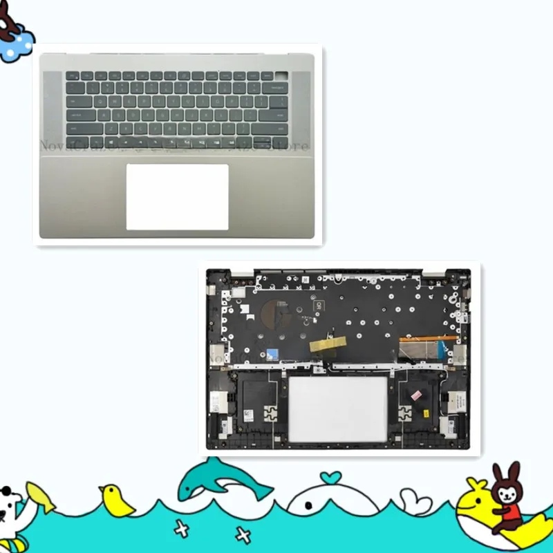 

0HJ5PC, новинка для Inspiron 16 5625 5620, упор для рук с клавиатурой с подсветкой 0HJ5PC, 15,6 дюйма