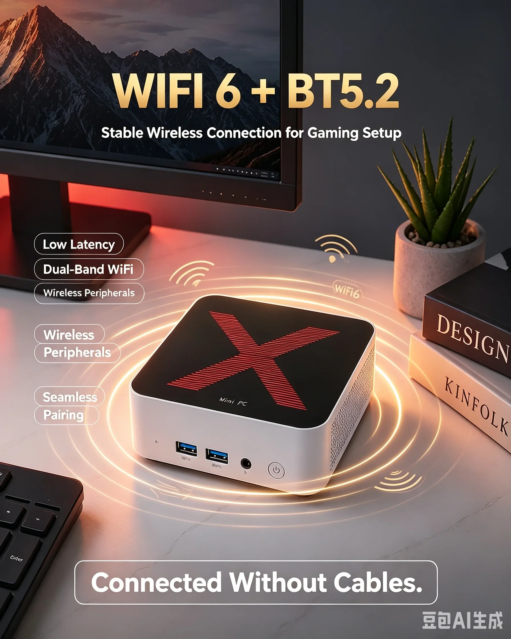 2026 NEW Intel I9-10980HK Portable Mini PC Computer Windows 11 16GB RAM 1/2TB SSD Gaming Computer WiFi 6 4K Office Desktop