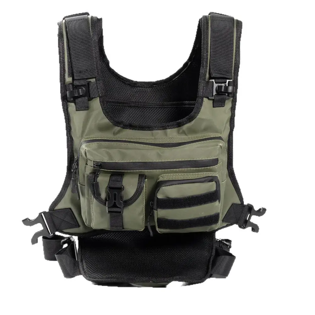 Mehrtaschen-Taktische Brusttasche Leichte Sportweste mit leicht zugänglichem Stauraum für Laufen, Radfahren, Wandern und Outdoor-Aktivitäten – Detail 11
