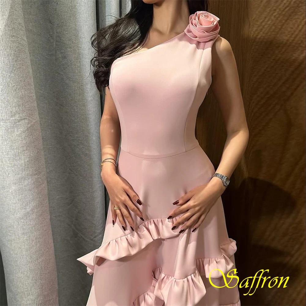 ที่กําหนดเองโมเดิร์นซาติน A-Line ชุดราตรีสง่างามหนึ่งไหล่ชุดราตรีแฟชั่นฉัตรชุดพิเศษ