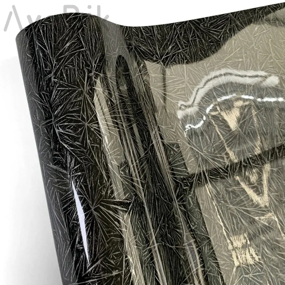 

Gloss black crack carbon fiber Vinyl Film for car Motorcycle body DecalS Cover car interior Tuning Accessories Low viscosity