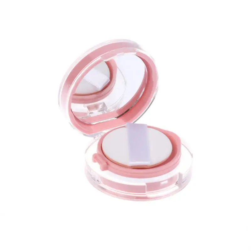 حاوية ماكياج مرآة مستحضرات التجميل المحمولة مع إسفنجة البودرة 6 جرام وسادة هوائية فارغة صندوق منتفخ لكريم الأساس BB