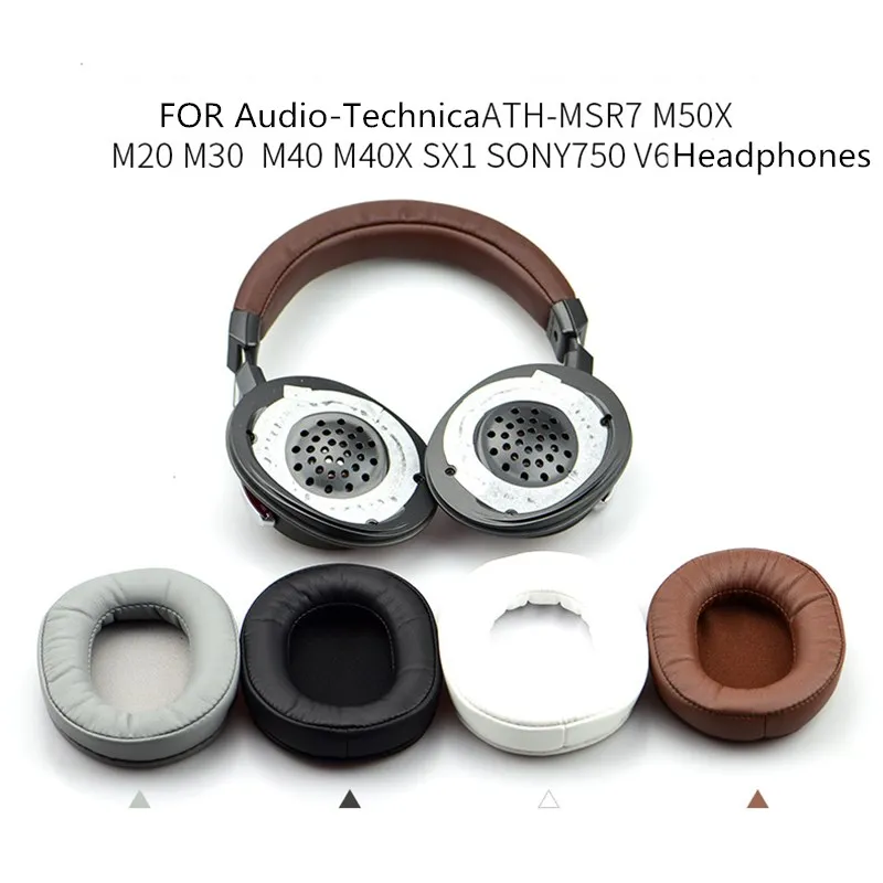 

NUNUVV Replacement Earpads Memory Foam Ear Cushion for Audio-Technica ATH-MSR7 M50X M20 M40 M40X SX1 Gaming Headset Ear Pads ，