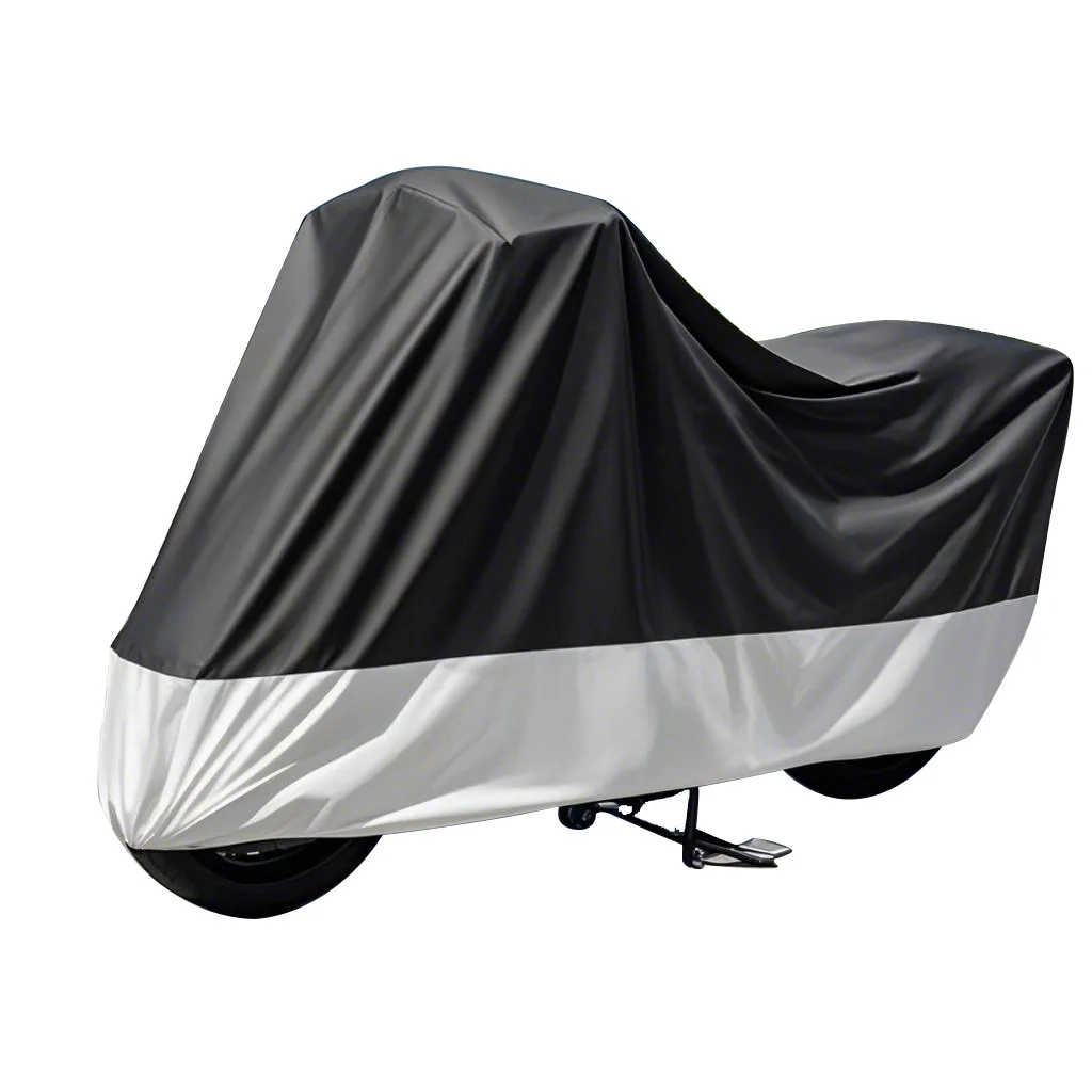 

Oxford Waterproof Bike Cover, Heavy-Duty Sun Rain Protection E-Bike Tarp with Elastic Hem & Reinforced Edges Fit for All Bikes