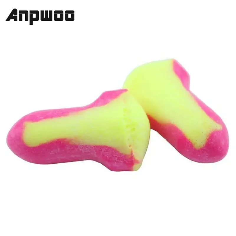 ANPWOO 10 Pairs Disposable Uncorded Foam Earplugs  Snore Sleep Hearing Protections Ear Protector Earplugs Earmuff