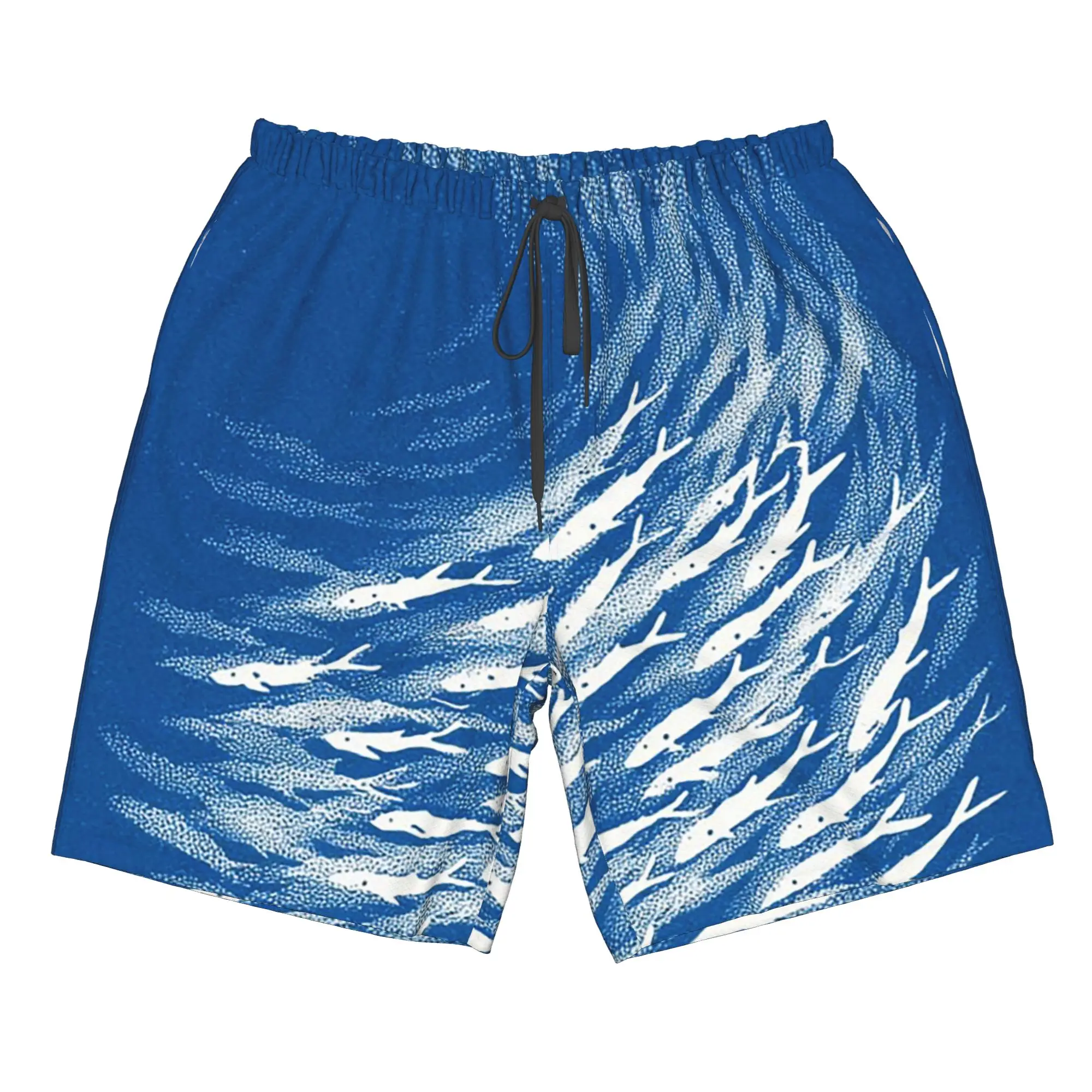 A Shoal Of Sardine Pattern Underwater Trunks Beach Board Shorts Casual Quick Dry Swimming Summer Men Pants
